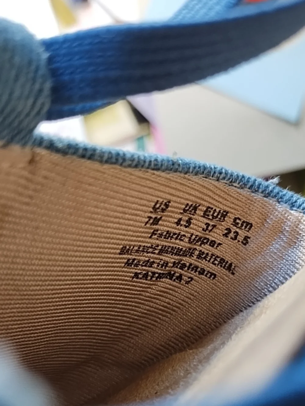 Life Stride Denim Blue Canvas Espadrille Wedge Sandals